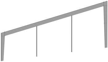 Single Slope Multi-Span Steel Frame