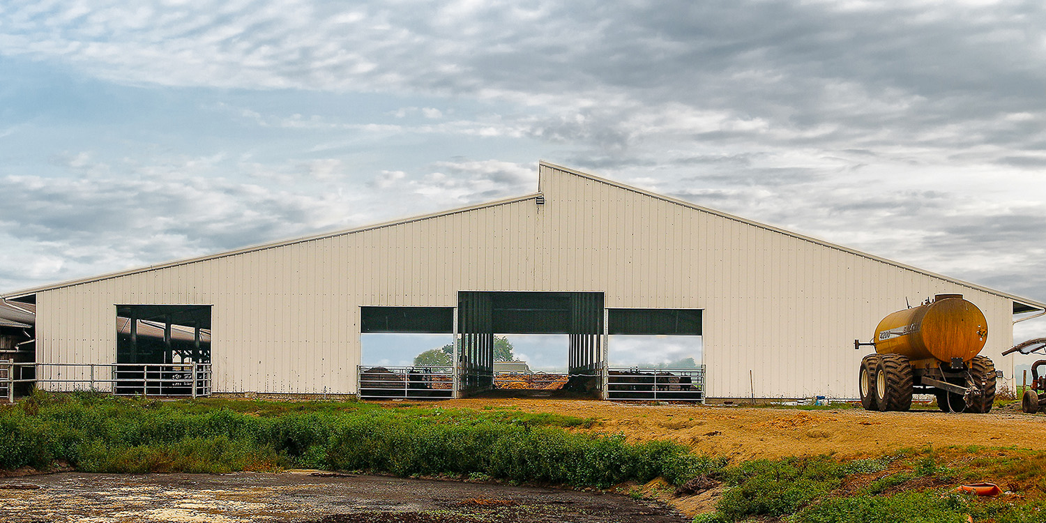 Brodt Dairy Steel Livestock Barn Custom Buildings CBC Steel Buildings