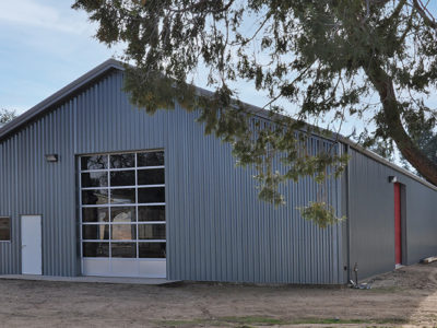 Art Gallery Steel Building - Wrap Around Lean-To - California