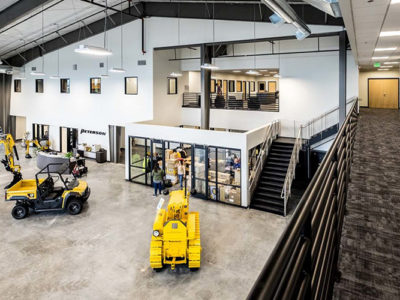 Peterson Machinery Industrial Building Showroom Mezzanine