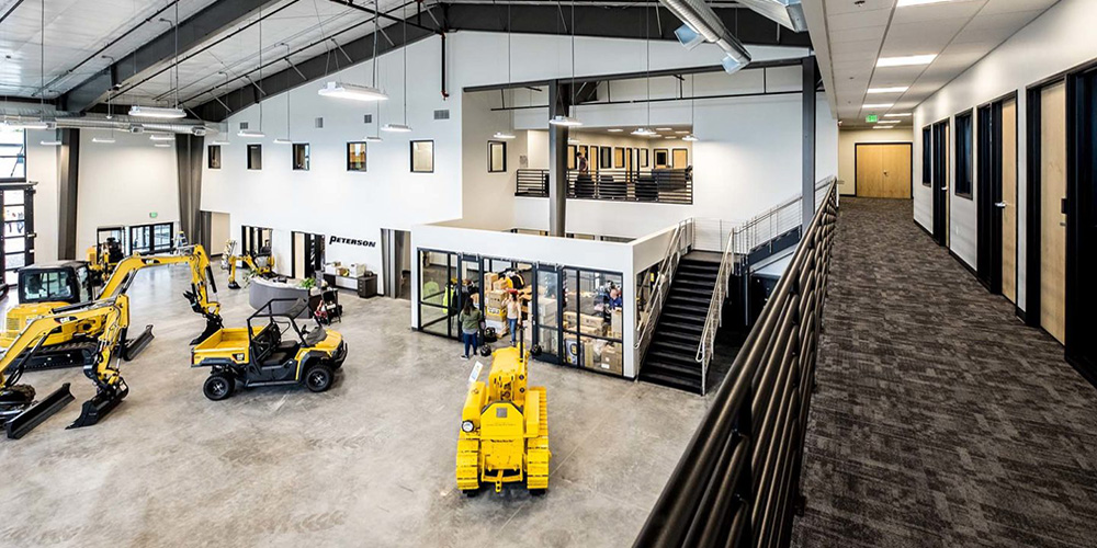 Peterson Machinery Industrial Building Showroom Mezzanine