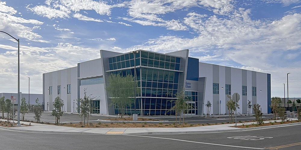 Steel building warehouse with office