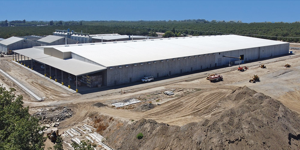 Bulk storage & processing agricultural metal building