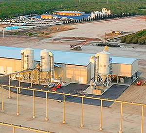 Metal building almond hulling facility