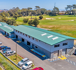 Pre-engineered steel building golf club