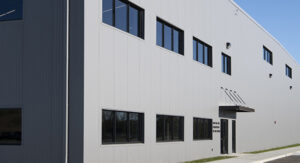 Insulated wall panels on a steel buildin