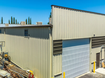 Steel building machinery shop