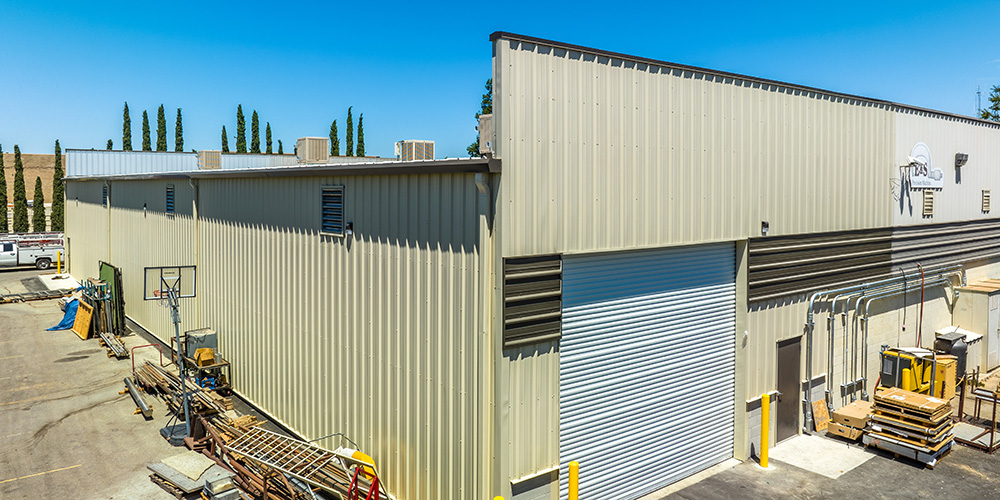 Steel building machinery shop