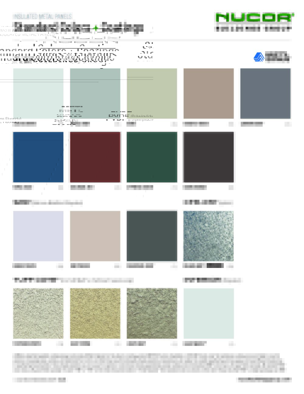 Download Color Charts | CBC Steel Buildings