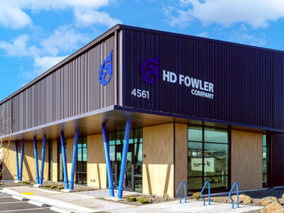 Commercial retail metal building