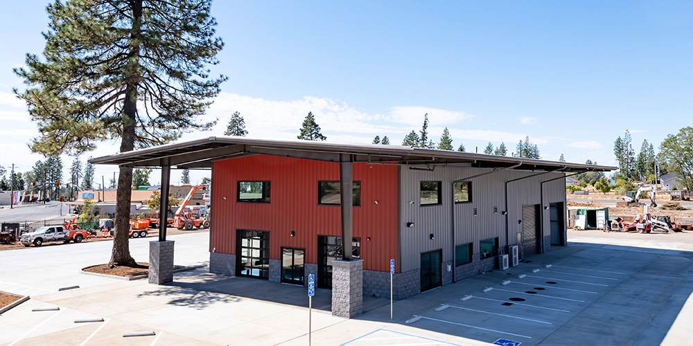 Retail metal building